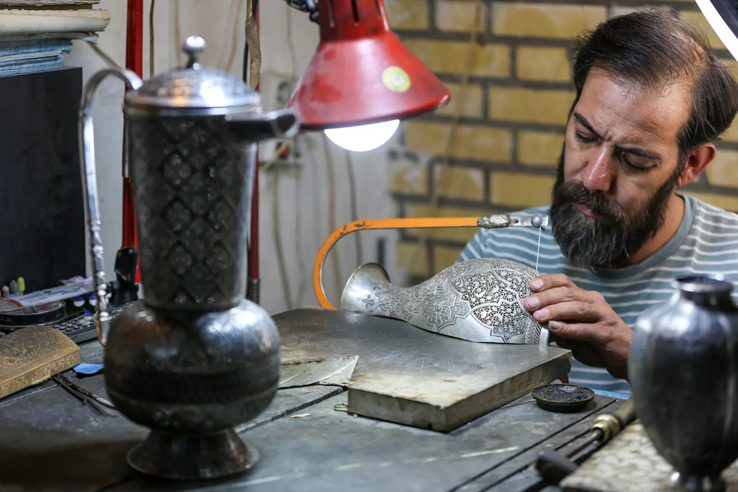 Engraving on Metal: A timeless art of Iran.