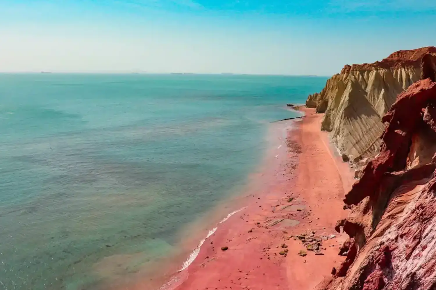 Hormuz Island — Famous for its red beaches and colorful soil formations.