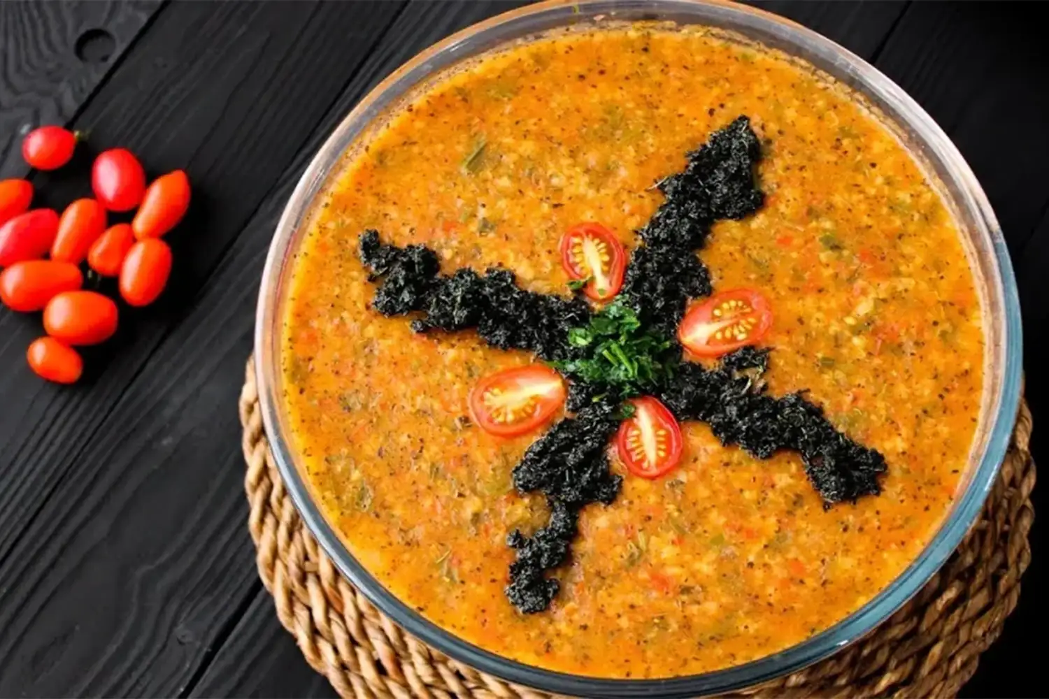Ash-e Abghooreh (sour grape soup)