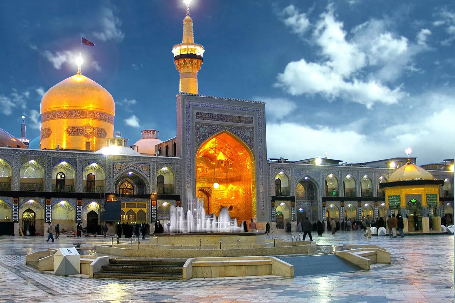 Imam Reza Holy Shrine — The largest and most important religious complex in Iran.