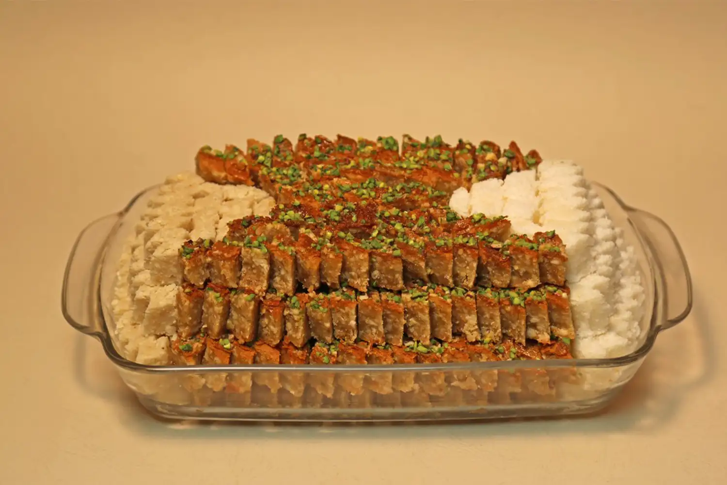 Yazdi Loz (almond/pistachio diamond-shaped sweets)