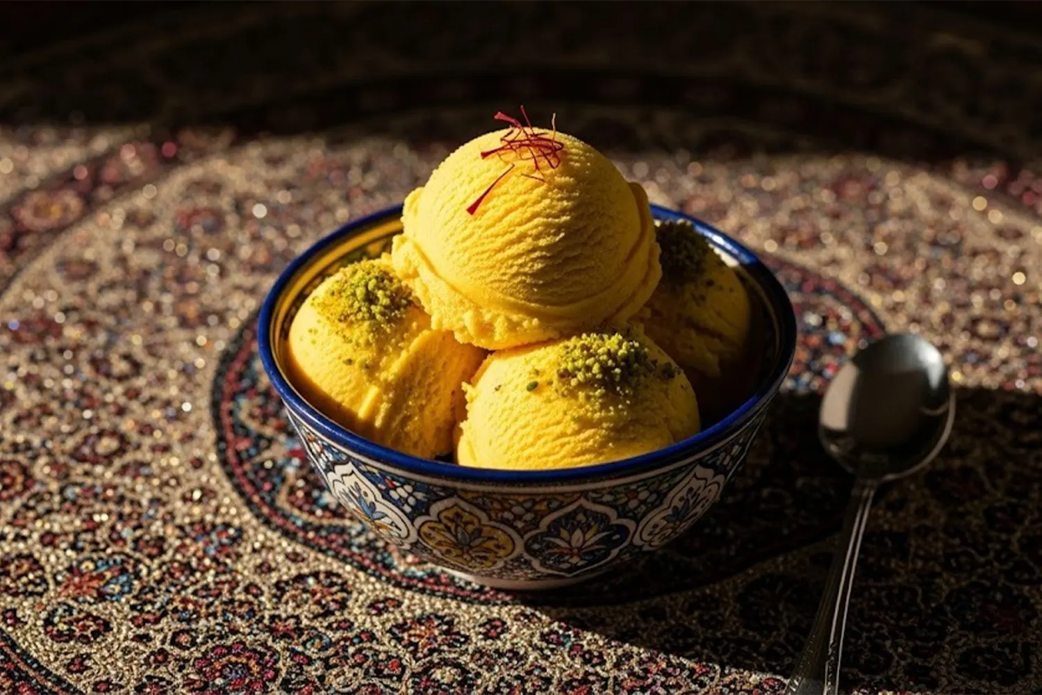 Saffron Ice Cream (Bastani Sonnati)