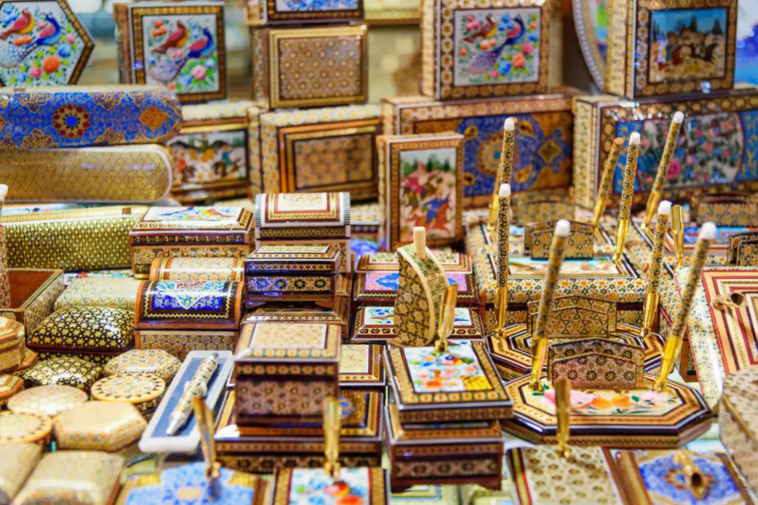 Khatam Kari (Marquetry) — A classic and beautiful Iranian craft.