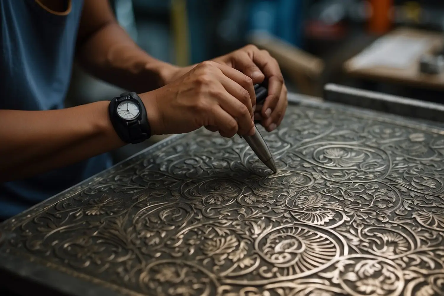 Ghalamzani (Metal Engraving) — A timeless art form in Iran.