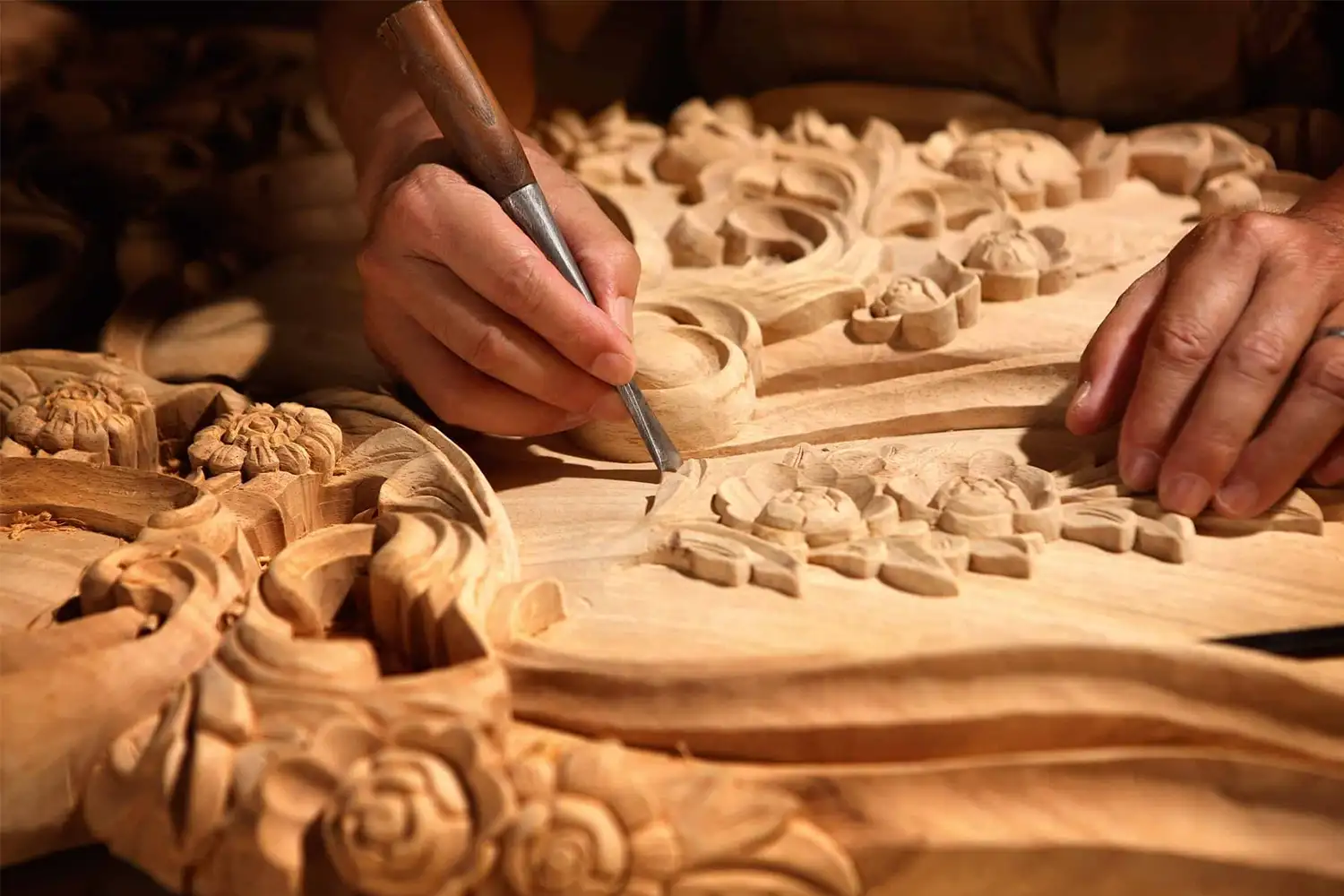 Wood Carving: A valuable and classic Iranian art.