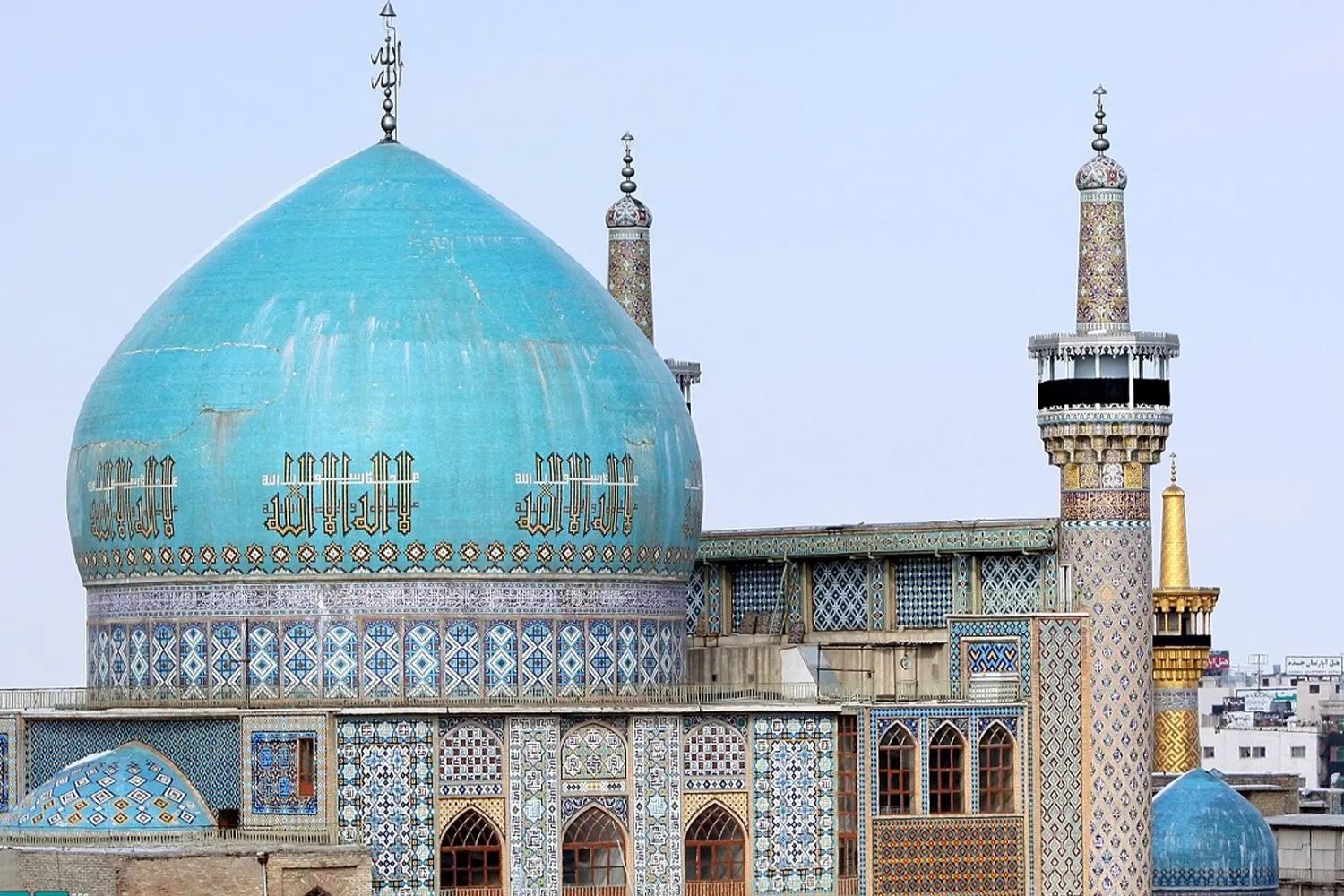 Goharshad Mosque — A beautiful Timurid-era mosque within the shrine.